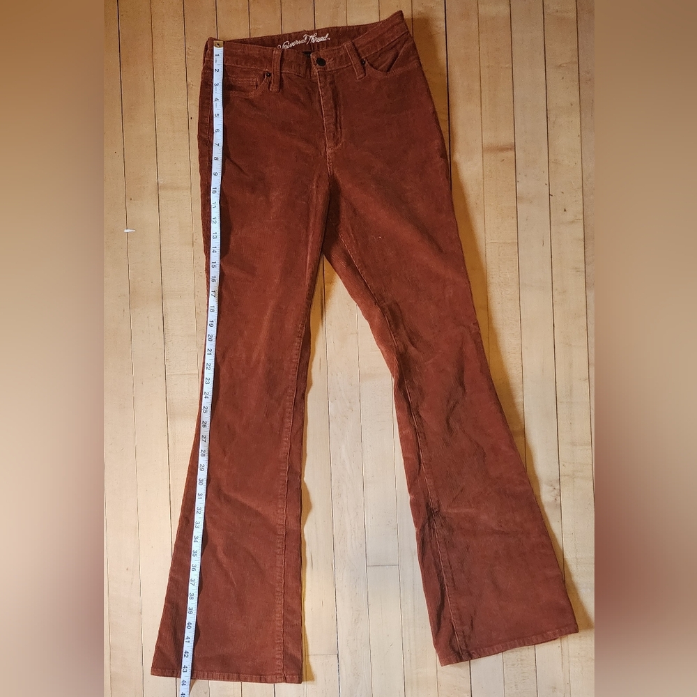 Brown Corduroy Flare Pants